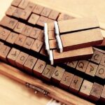 ست 70 عددی مهر چوبی حروف الفبا و اعداد لاتین - Image 6
