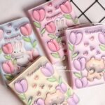دفترچه جلد ‌پفکی Weibo طرح خرس و خرگوش flowers کد WB-95564-3 - Image 2