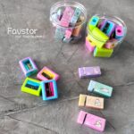 ست 24 عددی مداد تراش و پاک کن Xiaodouxing کد 6621