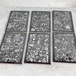 دفتر جلد چوبی 60 برگ طرح فرمول - Image 4