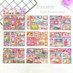 ست 8 عددی شیت استیکر شفاف MIMA طرح حیوانات Rabbit Diary کد MM-8169 - Image 4