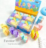 ست 6 عددی پاک کن استوانه ای QIHAO طرح ماهی Marine life کد QH_8527 - Image 2
