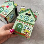 سطل زباله چوبی رومیزی طرح قورباغه کروپی