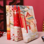 دفتر جلد پفکی JINGU طرح گربه نارنجی کد 6811 - Image 3