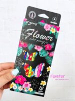 مدادرنگی 12 رنگ YaLong طرح گل Flowers کد YL231057-12 - Image 7