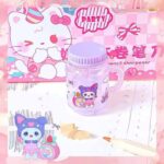 مداد تراش مخزن دار طرح اسموتی کرومی و Sanrio سری PARTY کد 3708 - Image 7