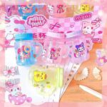 مداد تراش مخزن دار طرح اسموتی کرومی و Sanrio سری PARTY کد 3708 - Image 2