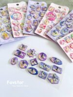 استیکر آکواریومی طرح CUTE PET PARTY سری YML-06 - Image 2
