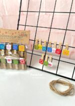 ست 10 عددی گیره چوبی WOODEN CLIP طرح روزهای هفته کد bes086-1066 - Image 3