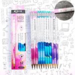 ست 12 عددی مداد پاک کن دار YaLong طرح خط کشی کد YL2313121 - Image 6
