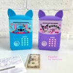 قلک پسورد دار گاو صندوقی طرح کرومی و استیچ Money Box کد 881502