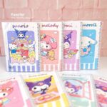 دفتر خط دار مجلد استیکر دار 60 برگ پیتیکو سری کرومی و Sanrio کد 325
