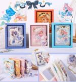 دفترچه جلد پفکی مگنتی JINGU طرح دختر انیمه ای STARLIGHT GIRL کد 6934