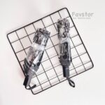 چتر تاشو شفاف طرح لابوبو مشکی - Image 2