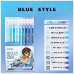 ست 9 عددی روان نویس مون لایت طیفی Languo طرح انیمه سری BLUE STYLE کد K0558 - Image 3