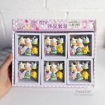 ست 6 عددی استیکر سرامیکی کرومی و Sanrio و باکس وکیوم جادویی کد HT-419 - Image 2
