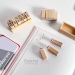 ست 12 عددی مهر چوبی اعداد Number Stump