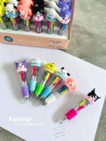مینی خودکار 4 رنگ طرح کرومی و Sanrio دوناتی - Image 2