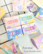 ست 4 عددی چسب واشی طرح خرگوش فضانورد Planet rabbit کد 636