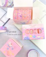 ست 4 عددی چسب واشی طرح خرگوش فضانورد Planet rabbit کد 636 - Image 5