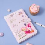 دفتر جلد پفکی مگنتی JINGU طرح خرگوش جادوگر Magic bunny کد 6193 - Image 3