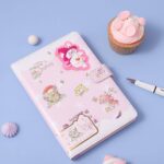 دفتر جلد پفکی مگنتی JINGU طرح خرگوش جادوگر Magic bunny کد 6193 - Image 4