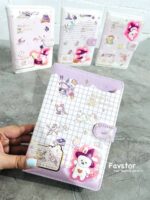 دفتر جلد پفکی مگنتی JINGU طرح خرگوش جادوگر Magic bunny کد 6193 - Image 2