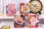 دفترچه جلد مگنتی JINGU طرح دختر انیمه FLOWER SHOP کد 2812 - Image 2