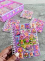 دفترچه جلد آکواریومی استیکردار A6 طرح کاپی بارا کد LSCC - Image 2