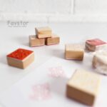 مهر چوبی مربع طرح حاشیه - Image 3