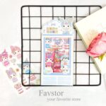 ست 6 عددی شیت استیکر شفاف AKI طرح استایلینگ کرومی و Sanrio کد SZ/251-02 - Image 5