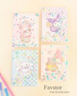 دفترچه آکواریومی QIANKE سری  100DAYS طرح کرومی و Sanrio کد RYA6-1394