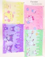 کاور زیپ دار شفاف A4 طرح کرومی و Sanrio کد 1-0023