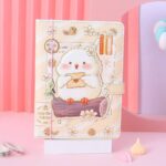 دفتر جلد پفکی مگنتی JINGU طرح حیوانات و میوه cute limit کد 6028 - Image 4