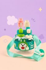 قمقمه دور سیلیکونی بند دار طرح خرگوش SUPER RABBIT کد 8005 - Image 2