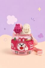 قمقمه دور سیلیکونی بند دار طرح خرگوش SUPER RABBIT کد 8005 - Image 3