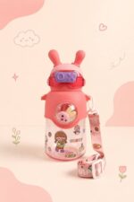قمقمه بند دار طرح خرگوش Smile کد 8007 - Image 7