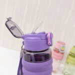 قمقمه دور سیلیکونی بند دار Happy everday کد 8014 - Image 4