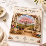 دفتر رنگ آمیزی با اعداد PAINT BY NUMBER طرح ساکورا - Image 5