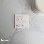 استیک نوت مربعی 7.5 * 7.5 طرح یونیکورن و گربه - Image 5