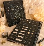 دفتر جلد سخت استیکر دار 100 برگ STUDENT NOTEBOOK هولوگرامی سری گلکسی - Image 2