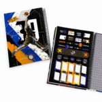 دفتر جلد سخت استیکر دار 100 برگ STUDENT NOTEBOOK سری فوتبالیست - Image 3