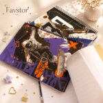 دفتر جلد سخت استیکر دار 100 برگ STUDENT NOTEBOOK سری فوتبالیست