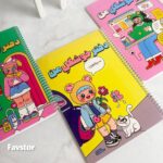 دفتر مشق 40 برگ حاشیه دار پانداک سری کاوایی - Image 5
