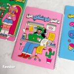 دفتر مشق 40 برگ حاشیه دار پانداک سری کاوایی - Image 3