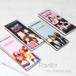 دفترچه یاداشت جلد چوبی باریک طرح Black Pink - Image 5