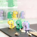 ست پاک کن و مداد تراش سیلیکونی طرح دایناسور Happy Dino کد 3811 - Image 3