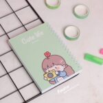 دفترچه سیمی A6 پیتیکو طرح دختر سری cute life کد 217 - Image 5