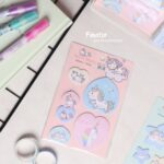ست استیک نوت طرح یونیکورن کد N1608