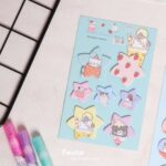 ست استیک نوت طرح گربه SWEET SUMMER کد N1605 - Image 4